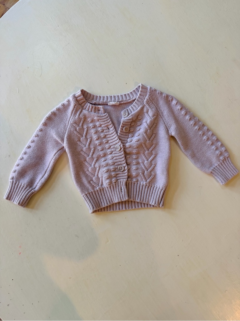 Girls' Knit Button-Front Cardigan - purple